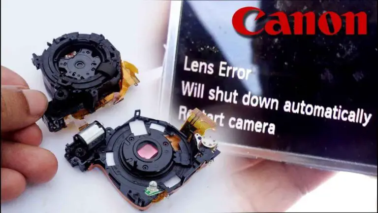 Canon Camera Lens Error Will Shutdown Automatically